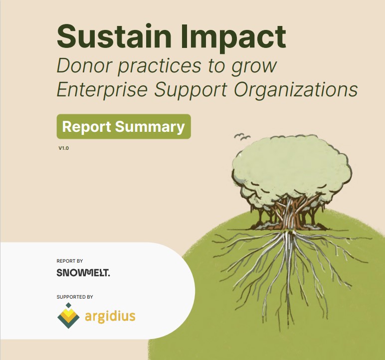 Sustain Impact Donor practices to grow enterprise support organizations