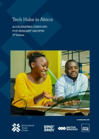 Cover of the report Tech Hubs in Africa: Accelerating start-ups for resilient growth - 3rd Edition